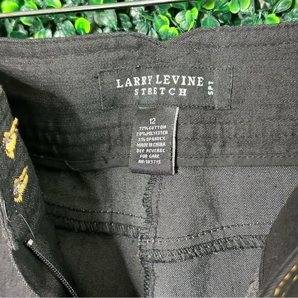 Larry Levine Sport Stretch Black Denim Jeans Sz 12 - Picture 7 of 7